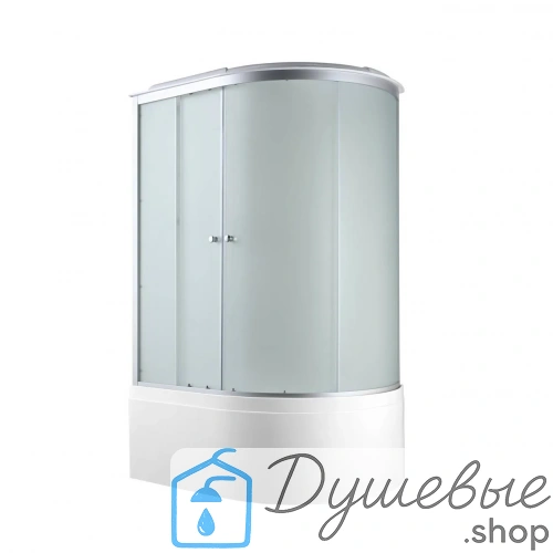 Душевая кабина AvaCan C5012L N без крыши, 120×80 см, асимметричная, матовое стекло, левая ориентация, без гидромассажа. фото 3