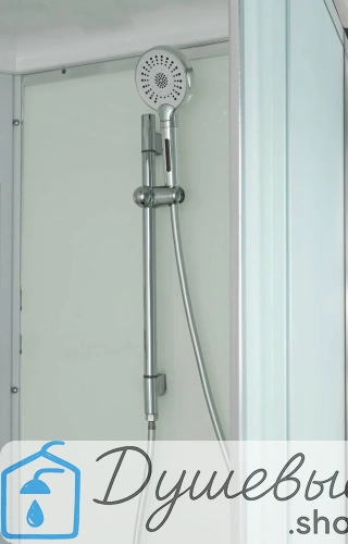 Душевая кабина AvaCan KD2911LED 110×90 см, прямоугольная, матовое стекло, универсальная ориентация, крыша, гидромассаж. фото 8