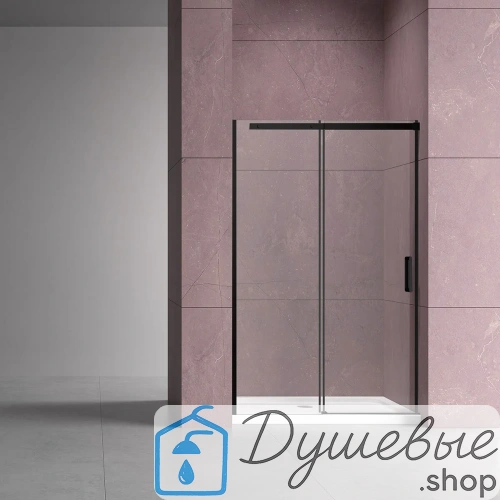 Душевая дверь Vincea Dice VDS-4D120CLB 1200 черный стекло прозрачное
