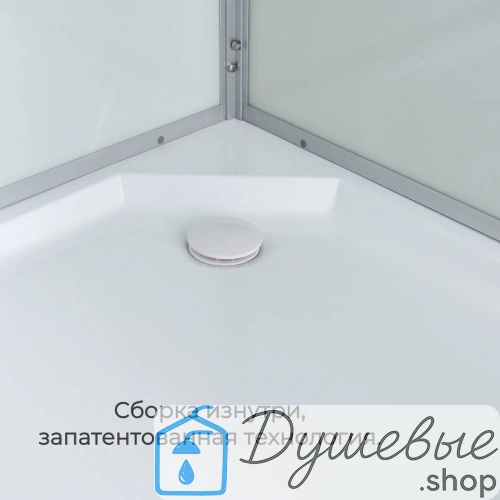 Душевая кабина AvaCan D2012R стандартная 120×80 см, асимметричная, матовое стекло, с крышей, без гидромассажа фото 7