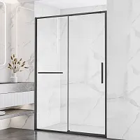 Душевая дверь Vincea Slim Soft VDS-1SS140CLGM 1400 вороненая сталь стекло прозрачное