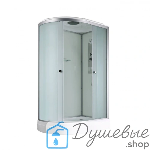 Душевая кабина AvaCan D2012R стандартная 120×80 см, асимметричная, матовое стекло, с крышей, без гидромассажа