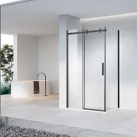 Душевой уголок Vincea Como-N VSR-4CN8015CLB 1500х800 черный стекло прозрачное