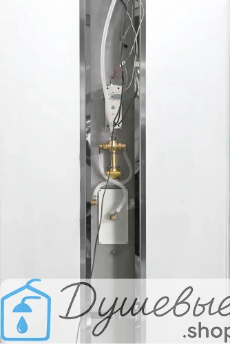 Душевая кабина AvaCan Z1910LEDMT 100×100 см, квадратная, прозрачное стекло, универсальная ориентация, крыша, гидромассаж. фото 10