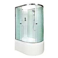 Душевая кабина AvaCan EM 4511 N L 110×80 см, асимметричная, с узором, левая, без крыши, без гидромассажа