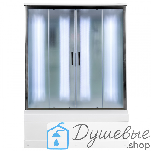 Душевая кабина AvaCan EM4516 LED с гидромассажем, 160×85 см, прямоугольная, матовое стекло, универсальная ориентация, крыша фото 3