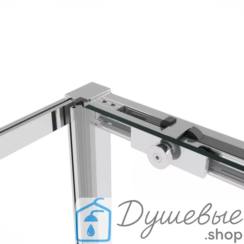 Душевой уголок Vincea Slim Soft VSR-1SS9013CL, 130х90, профиль хром, стекло прозрачное фото 9
