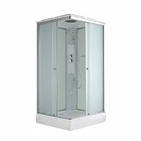 Душевая кабина AvaCan CK2080 стандартная, 80×80 см, прямоугольная, матовое стекло, универсальная ориентация, крыша, без гидромассажа