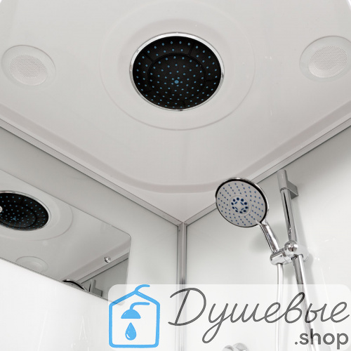 Душевая кабина AvaCan D271 S 100×100 см, четверть круга, матовое стекло, универсальная ориентация, крыша, без гидромассажа фото 6