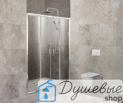 Душевая дверь BelBagno UNIQUE-BF-2-150/180-C-Cr