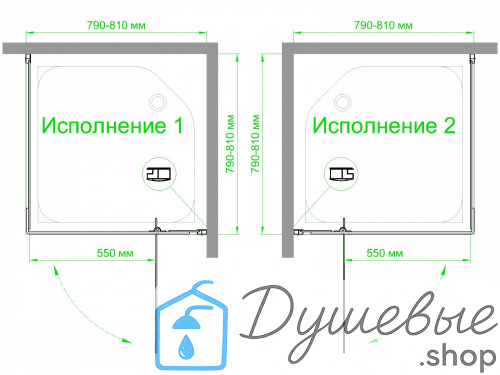 Душевой уголок Royal Bath RB HPVD-C 80х80х200 фото 5