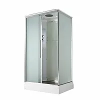 Душевая кабина AvaCan KD2911 стандартная 110×90 см, прямоугольная, матовое стекло, универсальная ориентация, с крышей, без гидромассажа