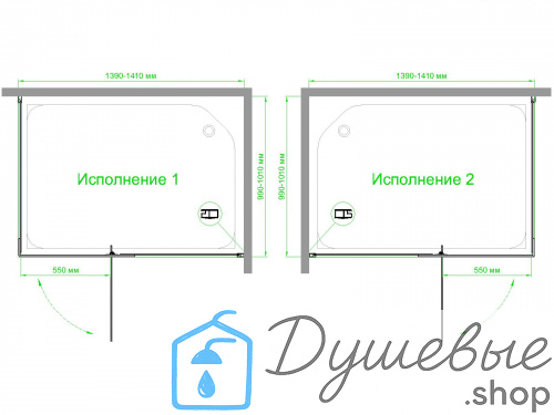 Душевой уголок Royal Bath RB HPVD-T 140х100х200 фото 5