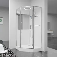 Душевая кабина c паром Black&White G8895 1000х1000х2200
