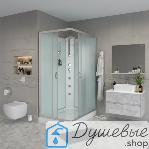 Душевая кабина Niagara Classic NG-43285-14QBKTG 1200х800х2100-2400 фото 4