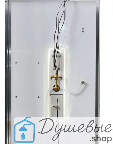 Душевая кабина AvaCan Z2911LED 110×90 см, прямоугольная, прозрачное стекло, универсальная ориентация, крыша, гидромассаж фото 14