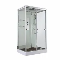 Душевая кабина AvaCan V2012 стандартная 120×90 см, прямоугольная, прозрачное стекло, универсальная ориентация, крыша, без гидромассажа