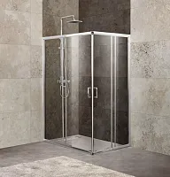 Душевой уголок BelBagno UNIQUE-AH-2-100/115-75/90-C-Cr — внешний вид