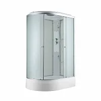 Душевая кабина AvaCan C3012R стандартная 120×80 см асимметричная, матовое стекло, правая ориентация, с крышей.