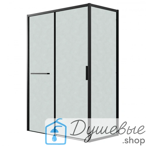 Душевое ограждение Grossman Style 120.K33.05.1290.21.02 120х90х195 см черный матовый стекло шиншилла