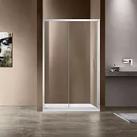 Душевая дверь Vincea Garda VDS-1G135CL, профиль хром, стекло прозрачное