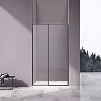 Душевая дверь Vincea Slim 8mm VDP-4SL120CLGM вороненая сталь стекло прозрачное
