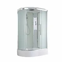 Душевая кабина AvaCan EM3812R стандартная, 120×80 см, асимметричная, матовое стекло, правая ориентация, с крышей, без гидромассажа