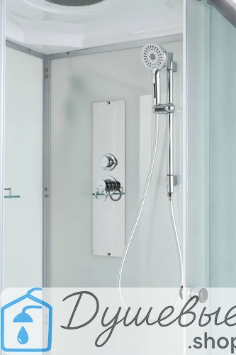 Душевая кабина AvaCan D3010 стандартная 100×100 см четверть круга, матовое стекло, универсальная ориентация, с крышей, без гидромассажа фото 15