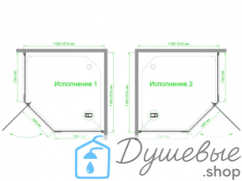 Душевой уголок Royal Bath RB 120TR-C 120х120х200 фото 4
